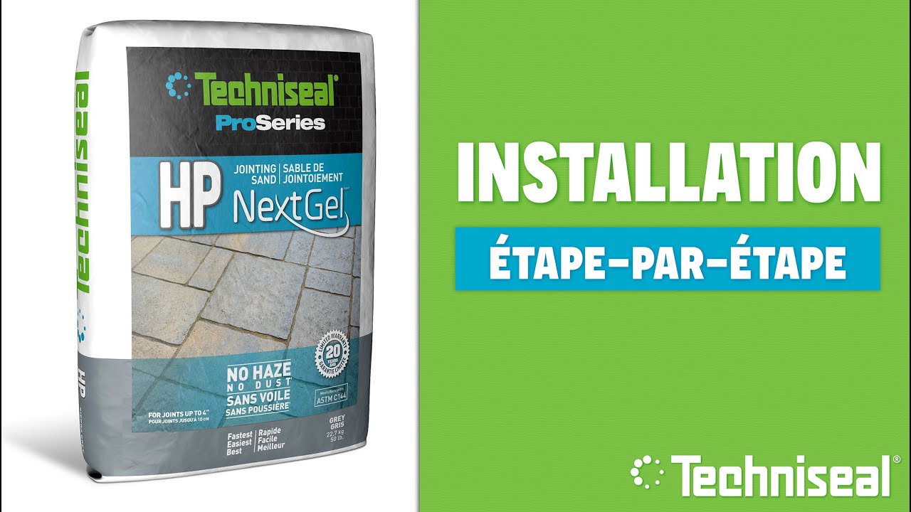 Sable Polymère HP NextGel pour Joints de Pavés | Installation Complète